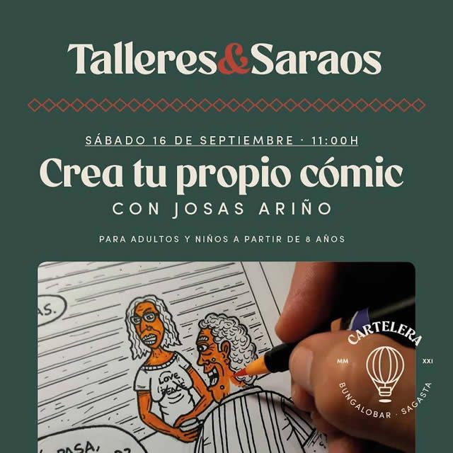 Taller de cómic para niños en librería Central